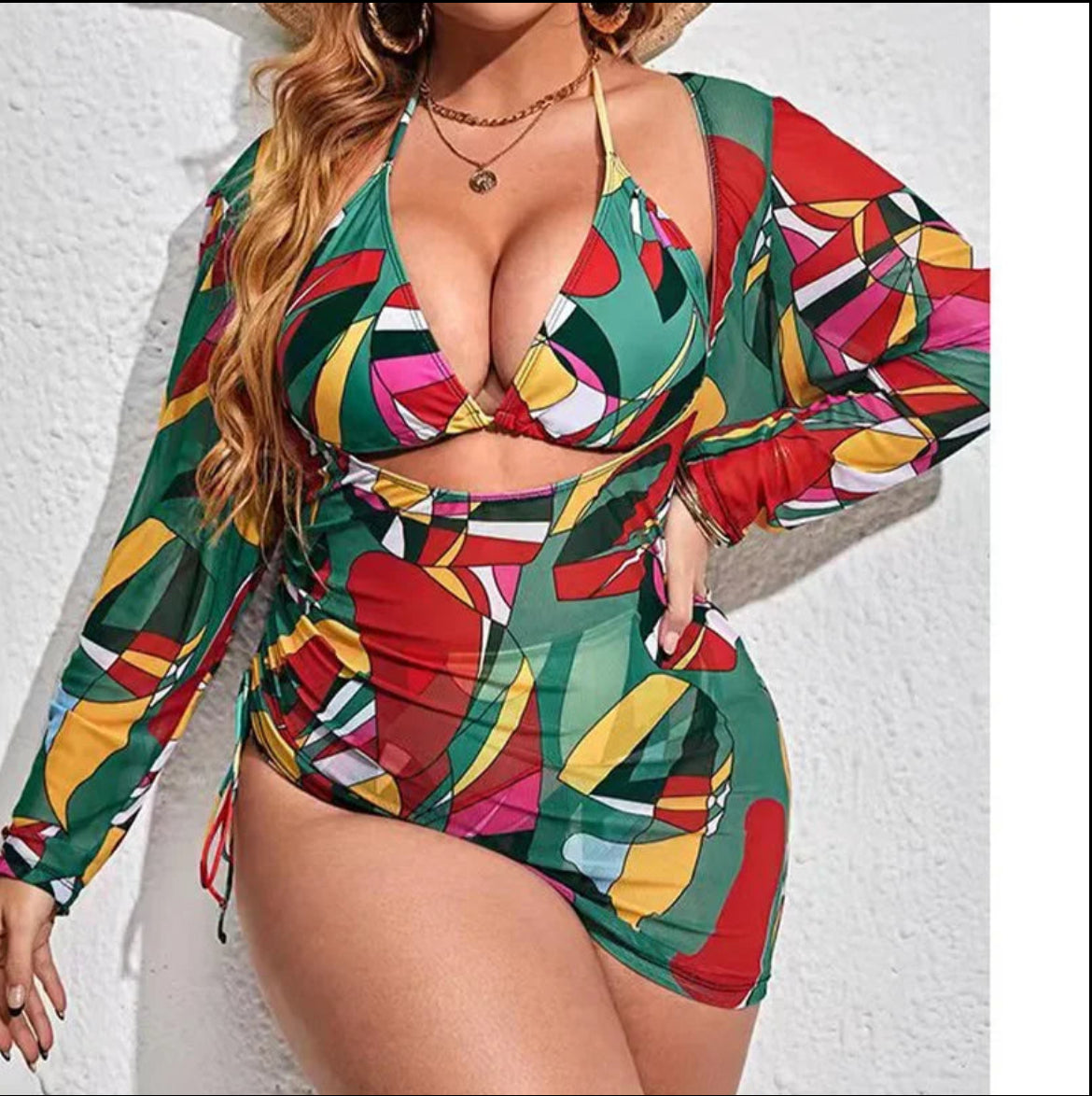 Luxury plus size swimwear